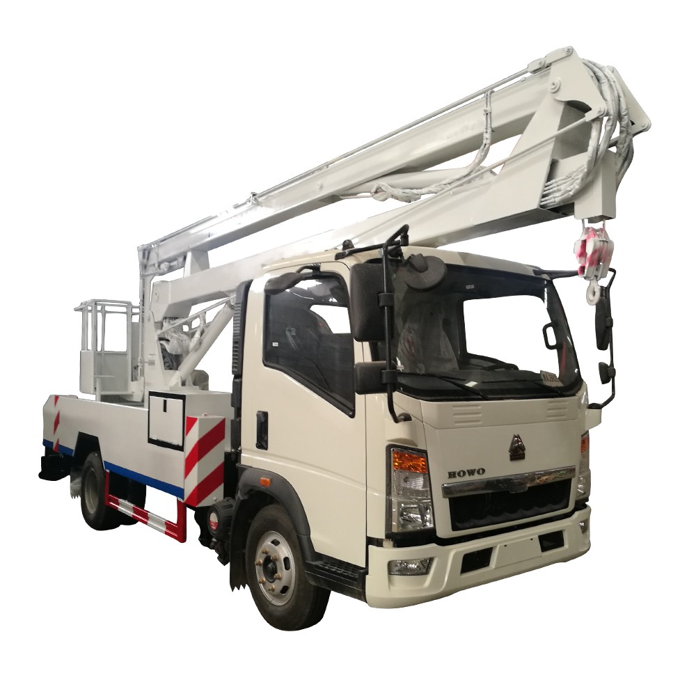 Camion plateforme de 14 m de hauteur