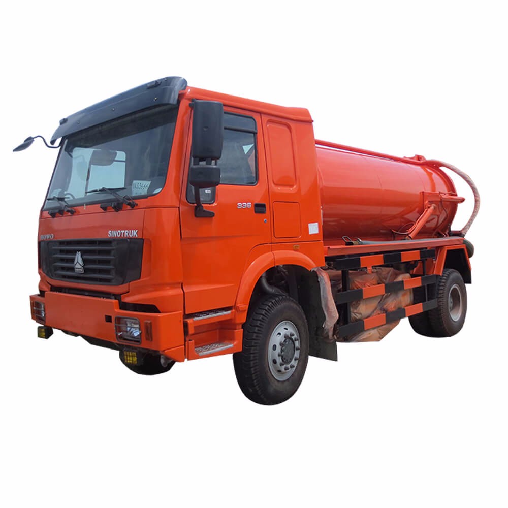 Camion d'aspiration des eaux usées Howo 4 * 4